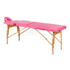 Wooden Portable Massage Table Komfort Activ Physio 2-Section Pink