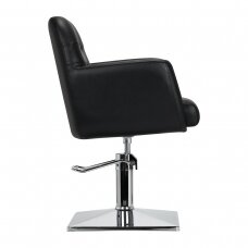 Frizieru krēsls Gabbiano Barber Hairdressing Chair Monaco Black