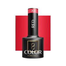 Гибридный лак для ногтей OCHO NAILS, красный 201, 5 г
