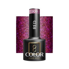 Гибридный лак для ногтей OCHO NAILS, красный 209, 5 г