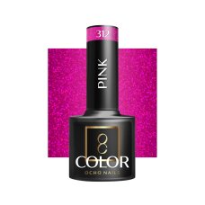 OCHO NAILS hibridinis nagų lakas Pink 312, 5 g