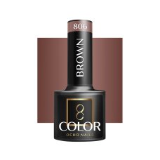 OCHO NAILS Lakier hybrydowy Brown 806, 5 g