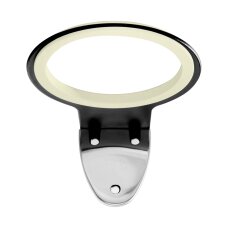 Q96 seinäkiinnitteinen hiustenkuivaajan teline, musta