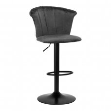 Bar stool 4RICO TULIP VELVET GREY