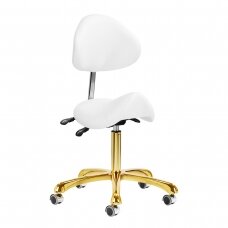 Kosmetoloģijas krēsls Giovanni 1004 Gold White