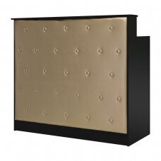 Registratūros stalas GABBIANO RECEPTION DESK DIAMOND GOLD BLACK