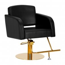 Kirpyklos kėdė Gabbiano Professional Hairdressing Chair Turin Gold Black