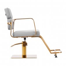 Kirpyklos kėdė GABBIANO HAIRDRESSING CHAIR PORTO ETERNITY GOLD GREY