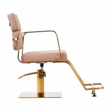 Kirpyklos kėdė GABBIANO HAIRDRESSING CHAIR PORTO ETERNITY GOLD BIEGE