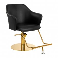 Frizieru krēsls HAIRDRESSING CHAIR MARBELLA GOLD BLACK