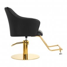 Frizieru krēsls HAIRDRESSING CHAIR MARBELLA GOLD BLACK