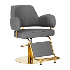 Парикмахерское кресло Gabbiano Professional Hairdressing Chair Linz Gold Grey