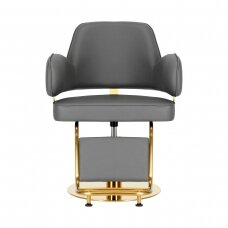 Frizieru krēsls Gabbiano Professional Hairdressing Chair Linz Gold Grey