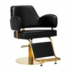 Hairdressing chair Gabbiano Professional Hairdressing Chair Linz Black Gold