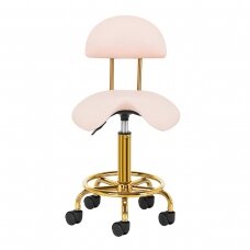 Kosmetologinė meistro kėdutė STOOL BEAUTY 3 GOLD ROSE