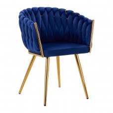 Skaistumkopšanas salona krēsls 4Rico QS-GW06G Velvet Blue