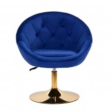 Drehsessel 4Rico QS-BL12G Velvet Blue
