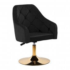 Grožio salono kėdutė 4Rico QS-BL14G Velvet Black