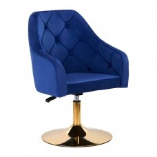 Grožio salono kėdutė 4Rico QS-BL14G Velvet Blue