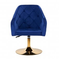 Kauneushoitolan tuoli 4Rico QS-BL14G Velvet Blue