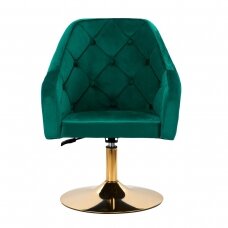 Grožio salono kėdutė 4Rico QS-BL14G Velvet Green