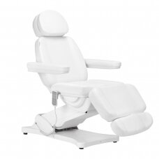 Kosmetoloģijas krēsls SILLON CLASSIC 3 MOTOR ELECTRIC WHITE