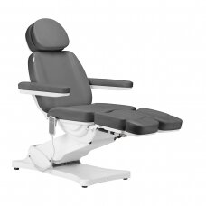 Kosmetoloģijas krēsls SILLON CLASSIC 2 MOTOR ELECTRIC PEDI GREY