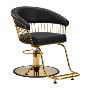 Hairdressing chair Hair System Lille Gold Black Hairdressing chair Hair System Lille Gold Black