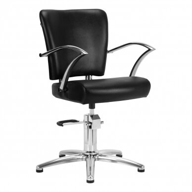 Hairdressing chair GABBIANO PROFESSIONAL HAIRDRESSING CHAIR DALLAS BRUSSELS BLACK