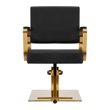 Hairdressing chair GABBIANO PROFESSIONAL HAIRDRESSING CHAIR AVILA GOLD BLACK 2
