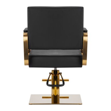 Kampaamotuoli GABBIANO PROFESSIONAL HAIRDRESSING CHAIR AVILA GOLD BLACK 3