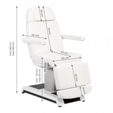 Cosmetology chair Expert Electric 3 Motors W-16 Professional White 16