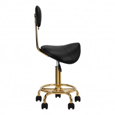 Meistara krēsls STOOL BEAUTY 3 BLACK GOLD 1