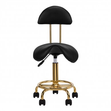 Taboret kosmetyczny STOOL BEAUTY 3 BLACK GOLD 2