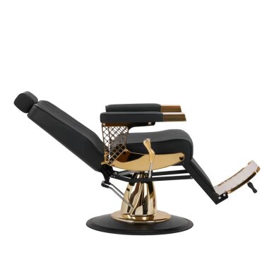 Kirpyklos kėdė Professional Barber Chair Gabbiano Marcus Gold Black 1 Kirpyklos kėdė Professional Barber Chair Gabbiano Marcus Gold Black 1