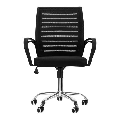 Biroja krēsls uz riteņiem RECEPTION CHAIR SIGMA BLACK 2