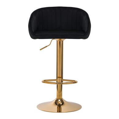 Baro kėdė STILISIMUS VELVET BLACK GOLD 2