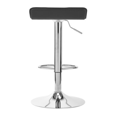 Bar stool WAVY ECO LEATHER CHROME GREY 3