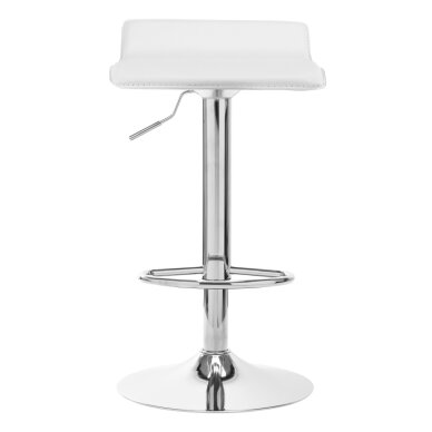 Bāra krēsls WAVY ECO LEATHER CHROME WHITE 2