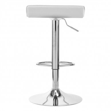 Bar stool WAVY ECO LEATHER CHROME WHITE 3