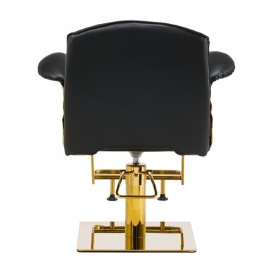 Frizieru krēsls HAIR SYSTEM PROFESSIONAL HAIRDRESSING CHAIR HS30 GOLD BLACK 3