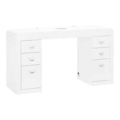 Manikiūro stalas su dulkių surinkėju COSMETIC DESK 314 WHITE