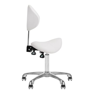 Beautician stool Giovanni 1004 White 2