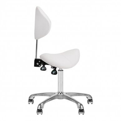 Beautician stool Giovanni 1004 White 2
