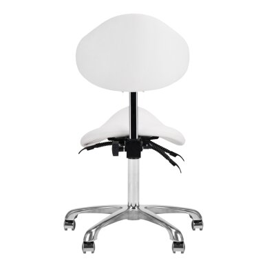 Beautician stool Giovanni 1004 White 3