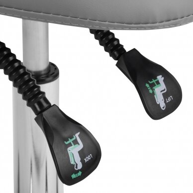 Meistara krēsls COSMETIC BEAUTY STOOL GIOVANNI GRAY 5