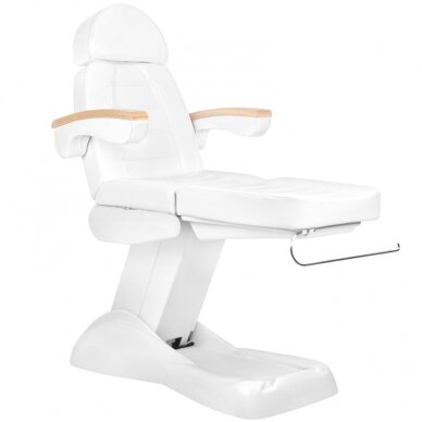 Kosmetoloģijas krēsls ELECTRIC 3 MOTORS LUX HEATING WHITE 3