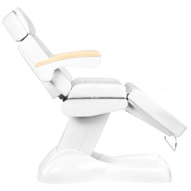 Kosmetoloģijas krēsls ELECTRIC 3 MOTORS LUX HEATING WHITE 6
