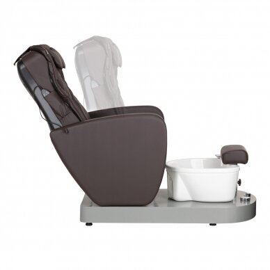 Pedikīra krēsls ar kāju vanniņu AZZURRO 016C PEDICURE MASSAGE CHAIR BROWN 1