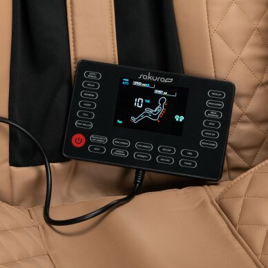 Masažinis krėslas Sakura 801 Brown 9 Masažinis krėslas Sakura 801 Brown 9